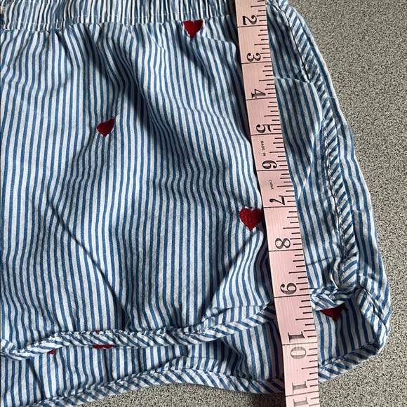 Vintage Love By Gap Blue Striped Heart Sleep Shorts Size M - Picture 5 of 7